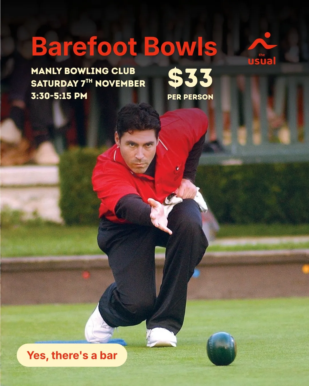 Barefoot Bowls flyer